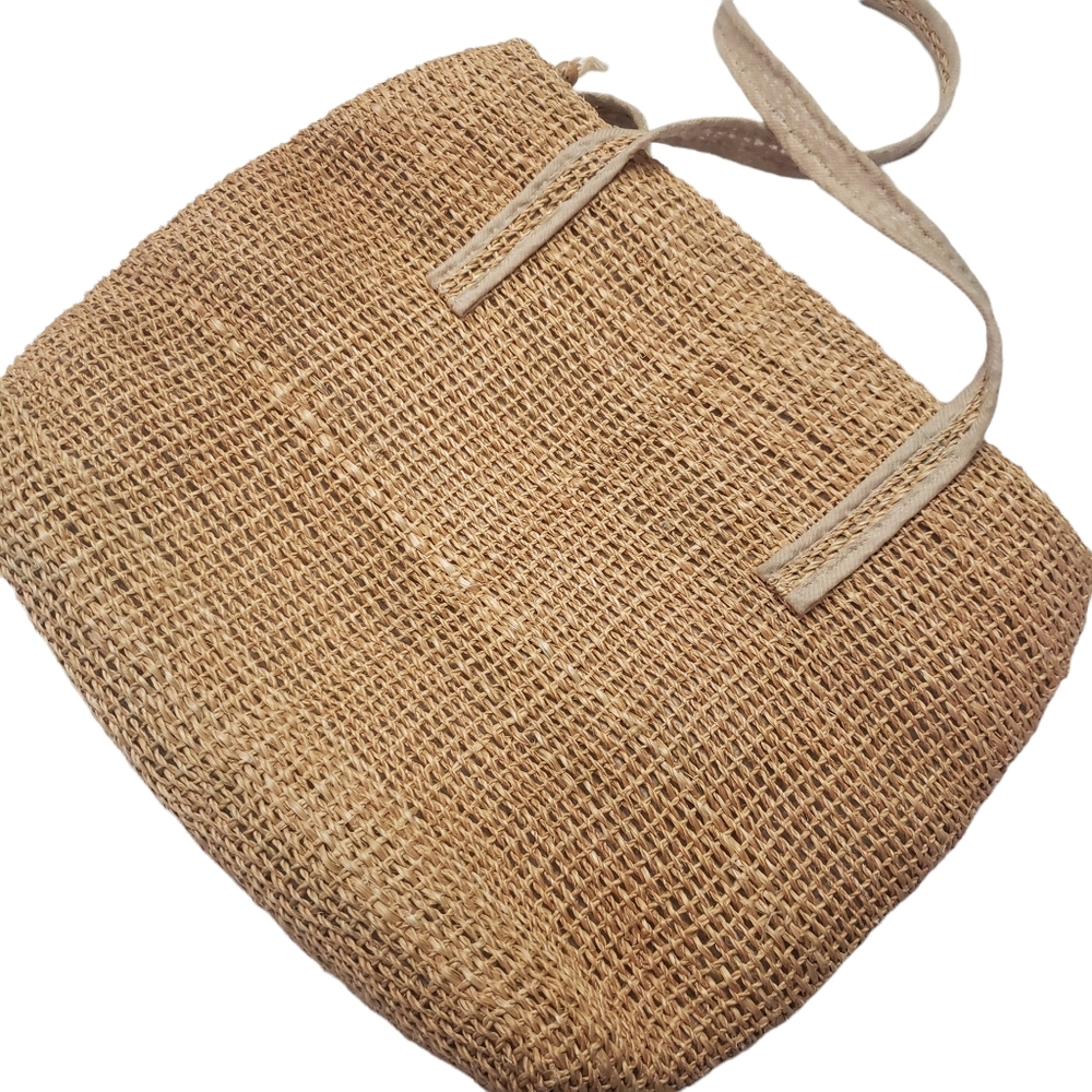 Mister Ernest Vintage Boho Woven Beach Shoulder Purse Bag Made in Phillipines